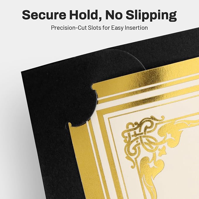 SUNEE Certificate Holders, 100 Packs Black Diploma Holders, Certificate Covers - Image 4