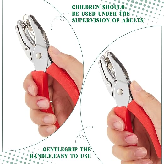Zonon 3 Pcs Hole Punch Shapes Single Hole Paper Punchers - Image 4
