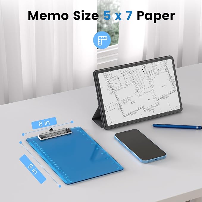Plastic A5 Clipboards, Size 6" x 9" - Image 3