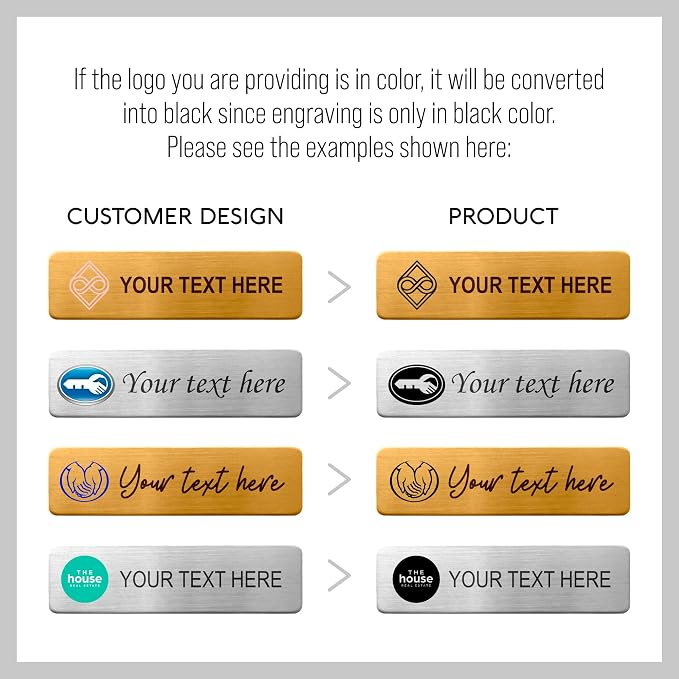 Custom Engraved ID Name Tag Badges Identification Personalized - Image 5