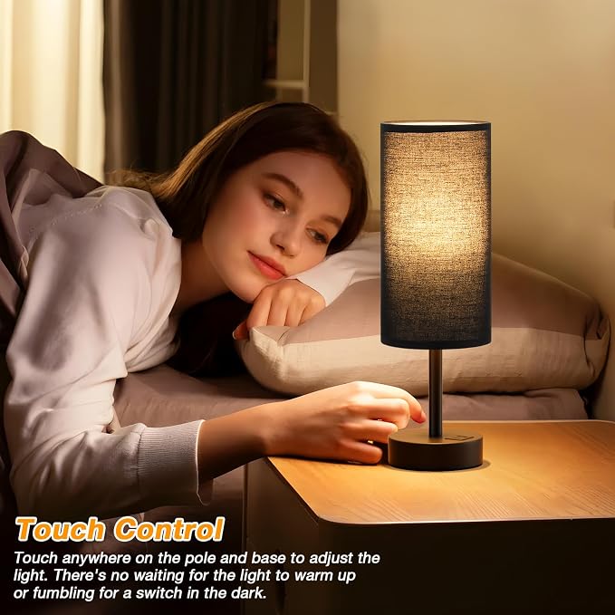 Dicoool Black Touch Bedroom Lamp - Image 2