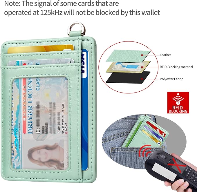 Slim Minimalist Front Pocket Wallet, RFID Blocking Credit Card Holder Wallet - Image 4