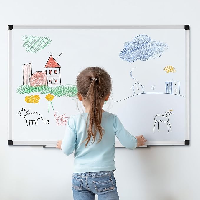 DUMOS Magnetic White Board Kit for Wall 36" x 24", Dry Erase Board - Image 7