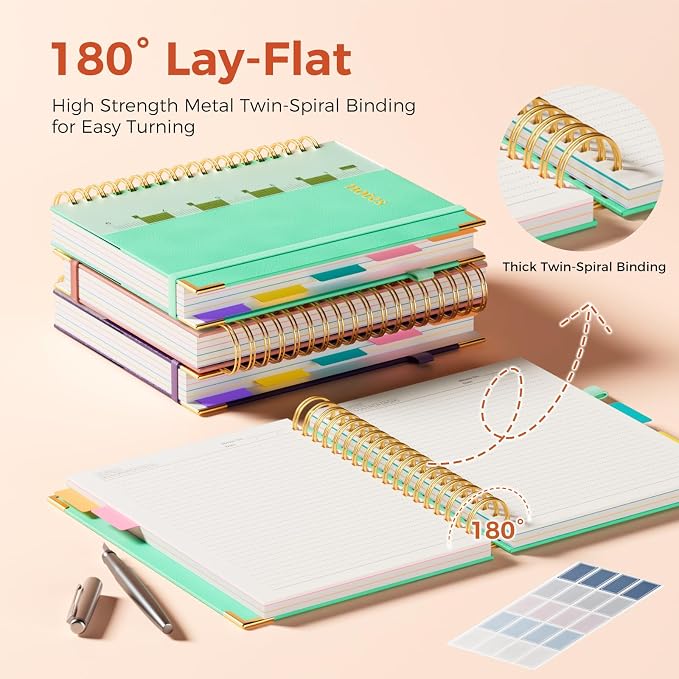 Line Hardcover Spiral Notebook - Image 3