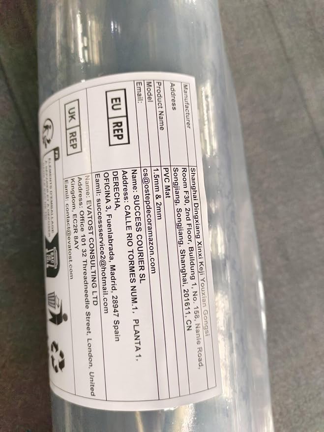 OstepDecor 19 x 63 Inch Clear Table Cover Protector, 2mm Thick Clear Plastic - Image 12