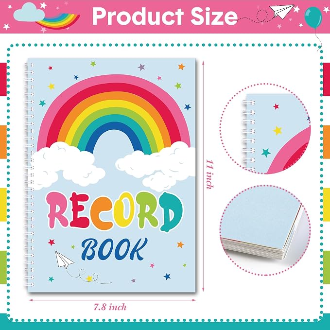 Fuyoooo Teacher Record Book Teacher Grade Books 2026-2027 Spiral Bound Record - Image 2