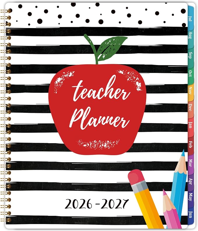 2026-2027 Teacher Planner, Lesson Planner 2026-2027, 8.5" x 11" | July 2026 by Youthamazing
