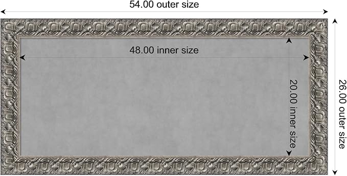 Amanti Art Silver Framed Magnetic Board 26x54 Oversize Vision Board - Image 4