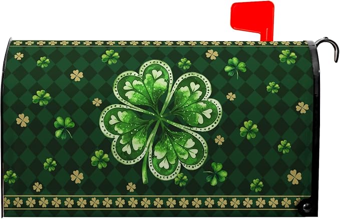 St Patricks Day Mailbox Covers Magnetic Standard Size 21 x18 Inch St. Patrick's by farg