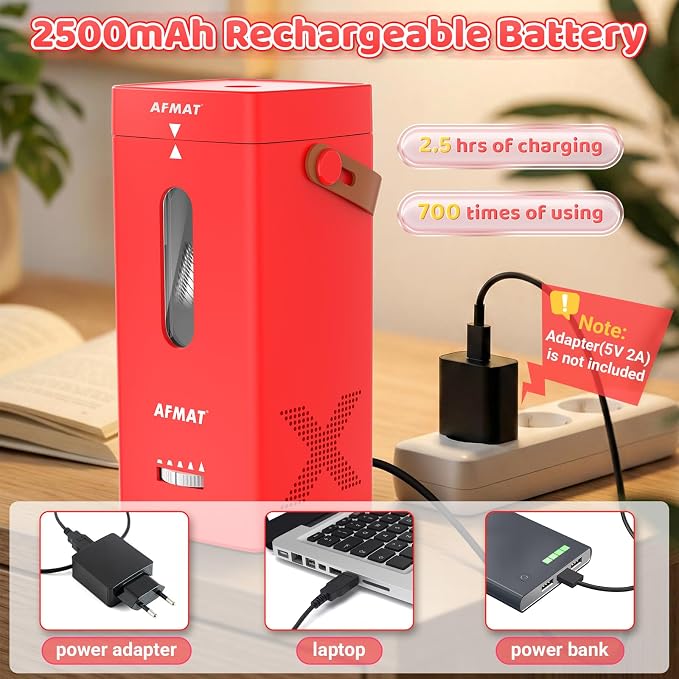 AFMAT Electric Pencil Sharpener, Fully Automatic Pencil Sharpener, Auto in & Out - Image 5