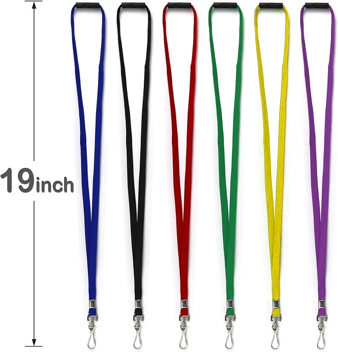 Safety Breakaway Lanyard with J-Hook Flat Lanyards - Image 3