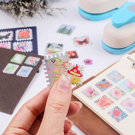 BAOFALI 2 PCS Stamp Puncher 1.2"x1"and 0.8"x0.7" Stamp Punch Rectangular - Image 8