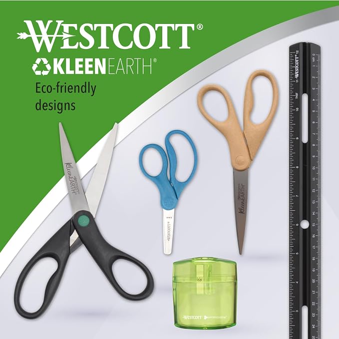 Westcott 5" KleenEarth Scissors 6-Pack, - Image 5