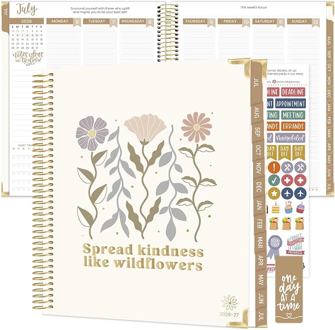 bloom daily planners 2026-2027 Hardcover Academic Year Goal & Vision Planner by bloomdailyplanners