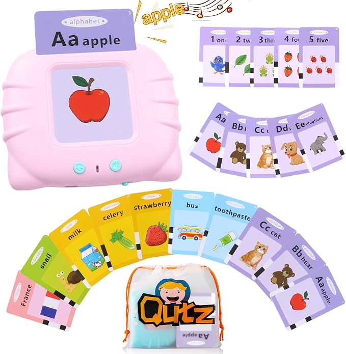 QuTZ ABC Learning Flash Cards for Toddlers 2-4, Autism Toys, Speech Therapy by Qutz-AFunLand