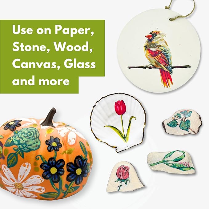 36-Color Acrylic Paint Markers Set – Vibrant multicolour Paint pens for Precision Painting on Multiple Surfaces for Paper, Canvas, Rock, Glass, Wood-DeskLoop Office