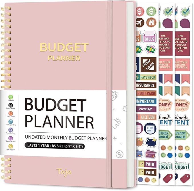 Budget Planner - Monthly Budget Book by Taja