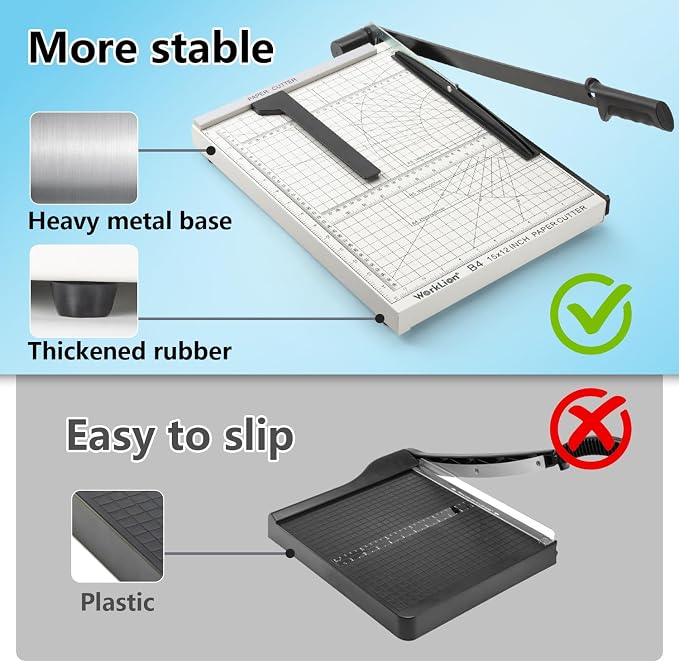 15 inch Guillotine Paper Cutter: Worklion Precision Paper Trimmer - Image 3