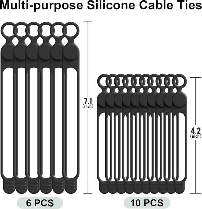 Silicone Cable Ties Cord Organizer - Image 6