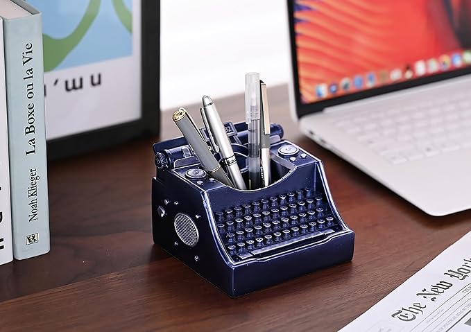 Retro Typewriter Pen Holder Desk Organizers - Image 4