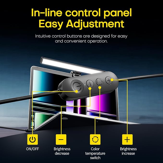 XINBAOHONG Mini Laptop Monitor Light, Computer Monitor Screen Light - Image 3