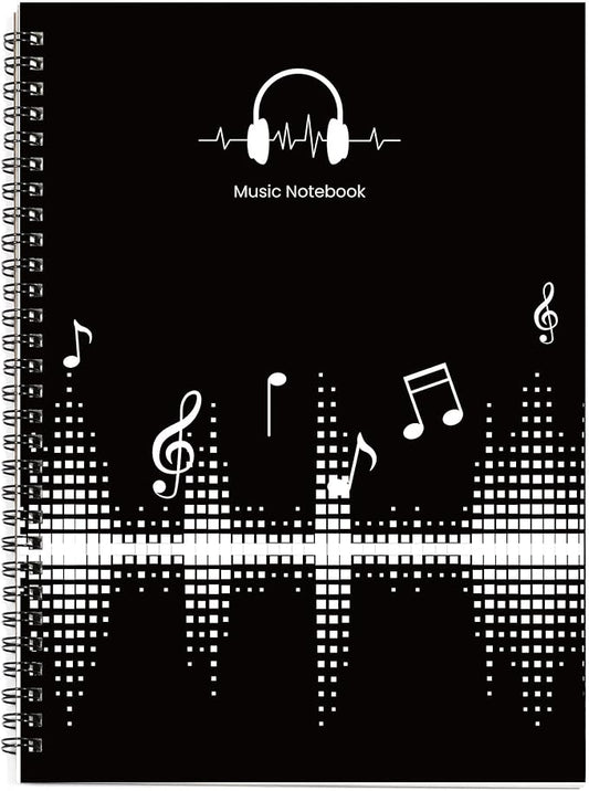 MAXCURY Blank Sheet Music Composition Manuscript Staff Paper Art Music Notebook by MAXCURY