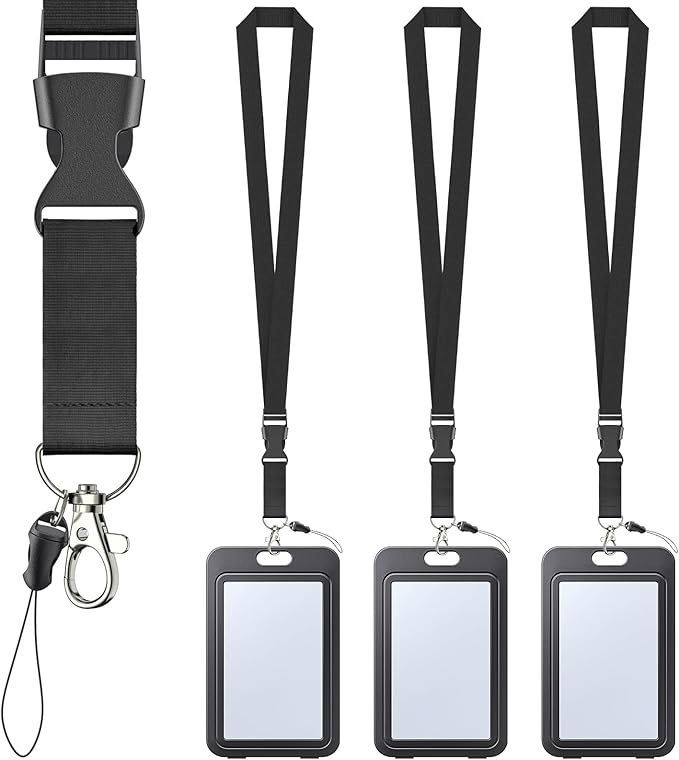 Uniclife 3 Pack ID Badge Holder by UnicLife