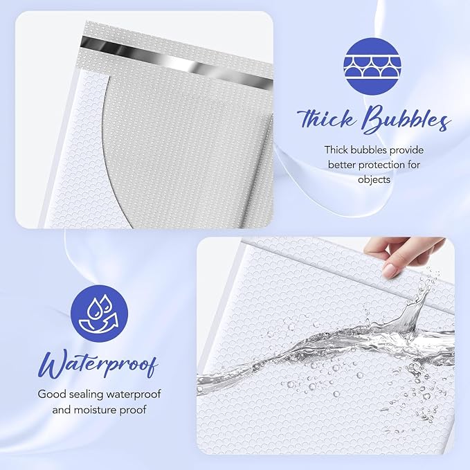 Fuxury Bubble Mailers 14.5x20" 120 Pack White Extra Large Padded Envelopes - Image 3