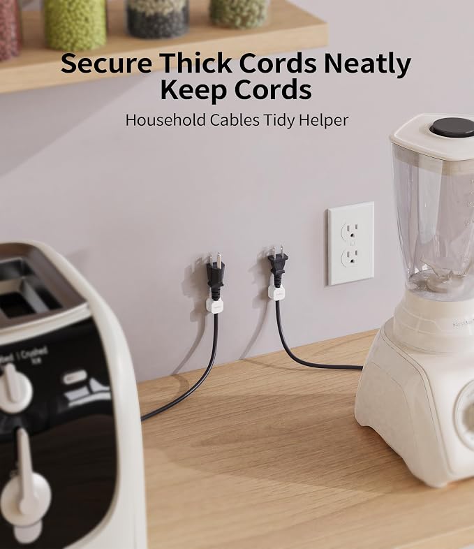 9 Pack Magnetic Cable Clips Cord Holder, Desk Cable Management Accessories - Image 5