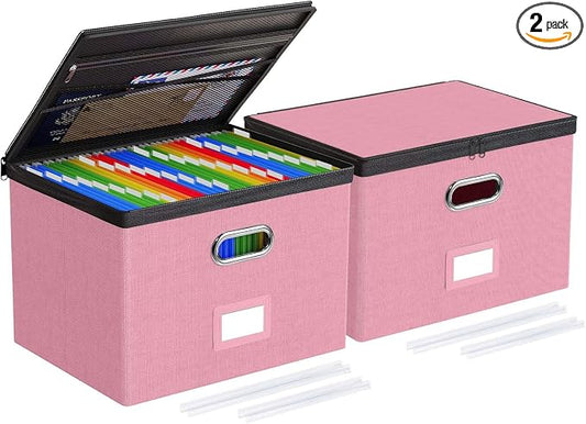 Oterri 2 Pack Large File Organizer Boxes by Oterri