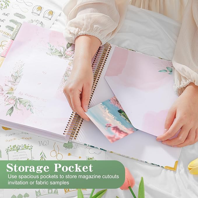 VinTS 176 Pages Wedding Planner, Engagement Wedding Planner Gift - Image 6