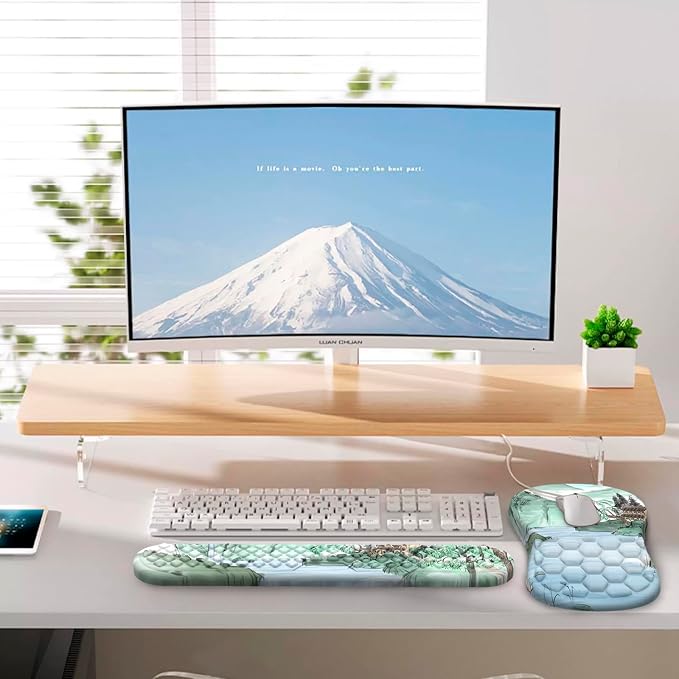 Ergonomic Mouse Pad Wrist Rest, 2 in 1 Keyboard Pad - Image 6
