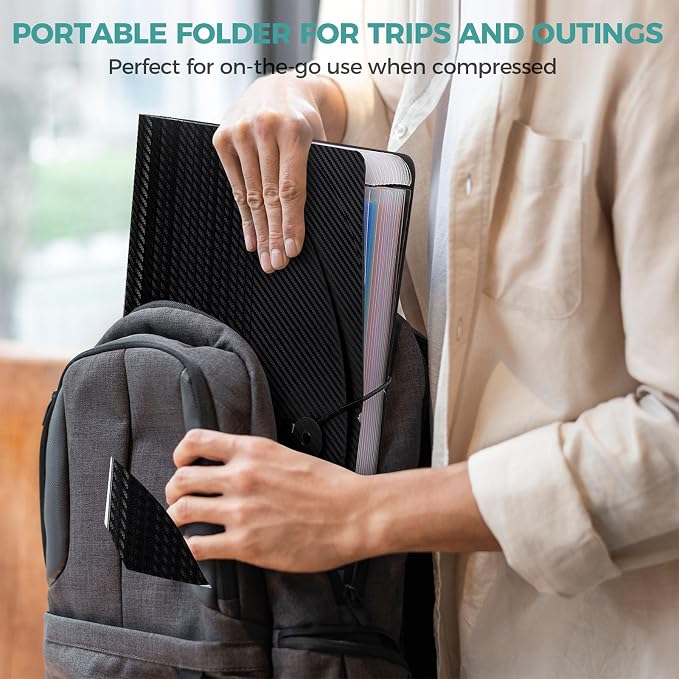 SKYDUE Accordion File Organizer, Expanding File Folder - Image 5