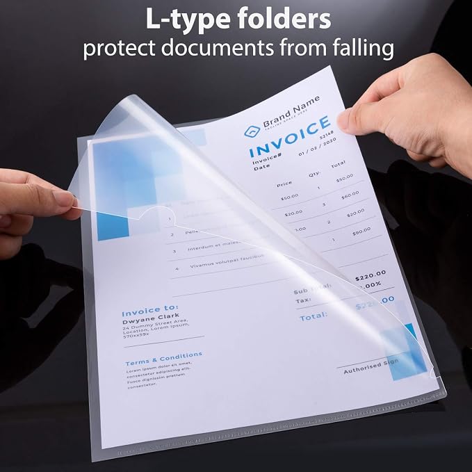 WOT I Plastic Clear Document Folders - Image 2
