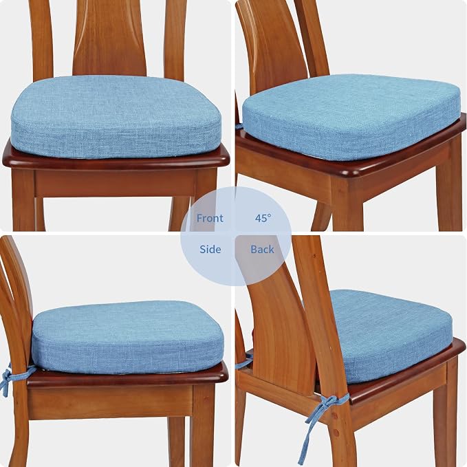 BUYUE Thickened 2.5" Dining Chair Cushions Set of 4, U-Shape High Density Foam - Image 4