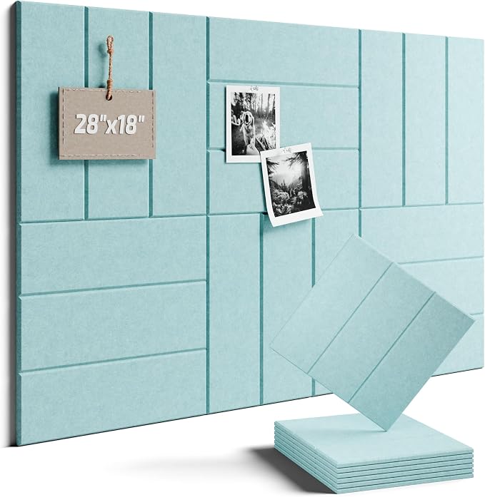 Felt Bulletin Board Tiles -28"x18" by FLUXYNARA