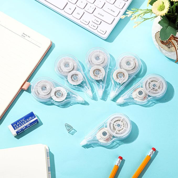 AmazingSpark 200 Pcs Correction Tape Bulk 39.4 ft White Wrong out - Image 7