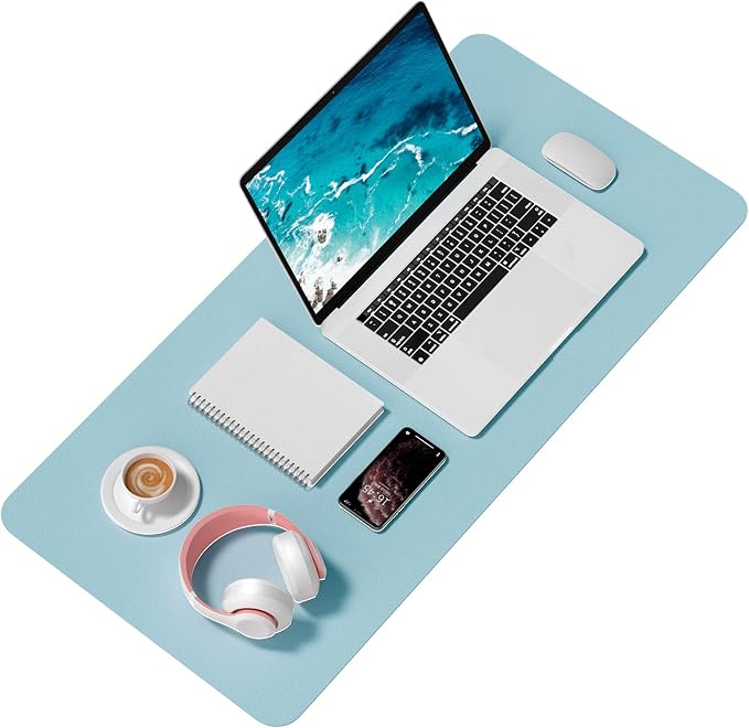 Hsurbtra Desk Pad, 35.5" x 17" PU Leather Desk Mat, XXL Extended Mouse Pad - Image 2