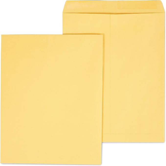 Staples 11.5 x 14.5 Brown Gummed Catalog Envelopes, Heavyweight Open‑End by Staples