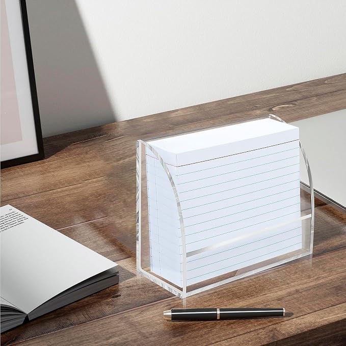 2 PCS 4 X 6 Index Card Holder Clear Acrylic Card Holder - Image 8