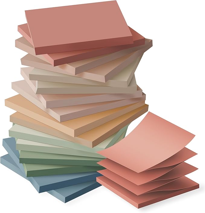 Pop Up Sticky Notes 3x3 in Accordion Stickies Super Sticking Power Memo Pads by Kozerite