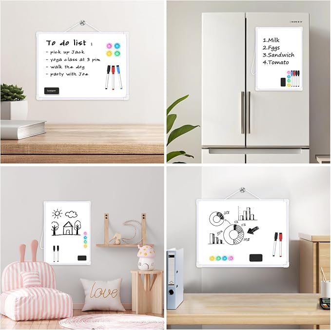 Small Dry Erase Board for Wall, Magnetic White Board - Image 3