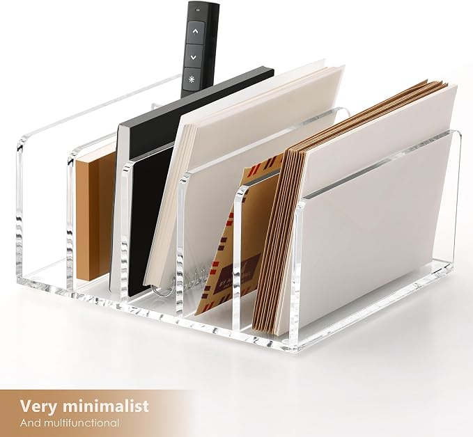 SANRUI Acrylic Mail Sorter Desktop Organizer - Image 7