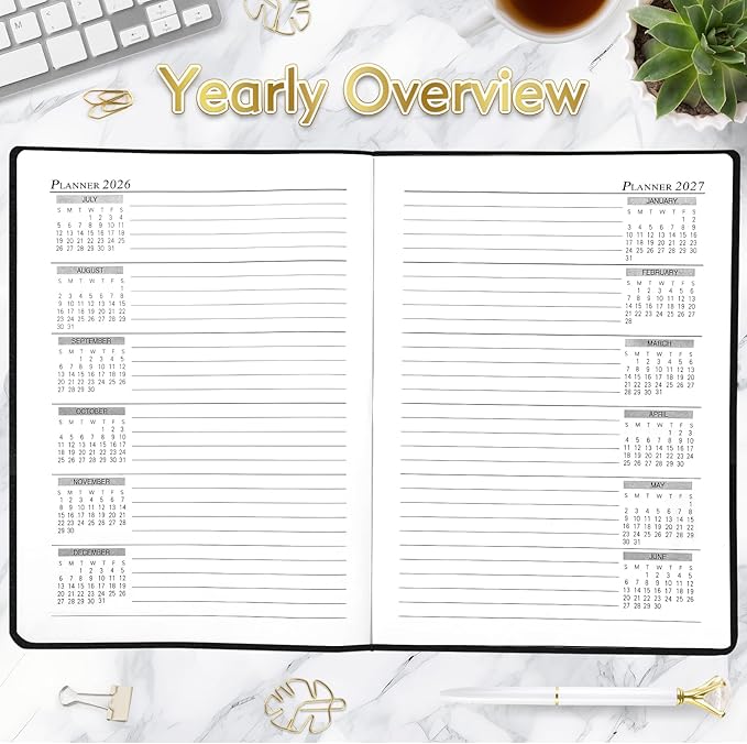 KESOTE Large Daily Planner 2026-2027 Full Page Per Day, Hourly Schedule 8.5" x - Image 6