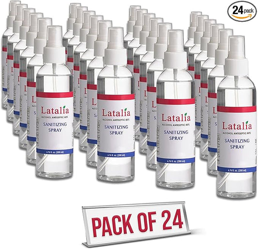 Hand Sanitizer Spray - Pack of 24 Unscented Spray Hand Sanitizer for Hands (6.67 Fl oz)-DeskLoop Office