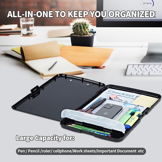 Clipboard with Storage, Clip Boards 8.5X11 with Storage & Pen Holder, Heavy - Image 5