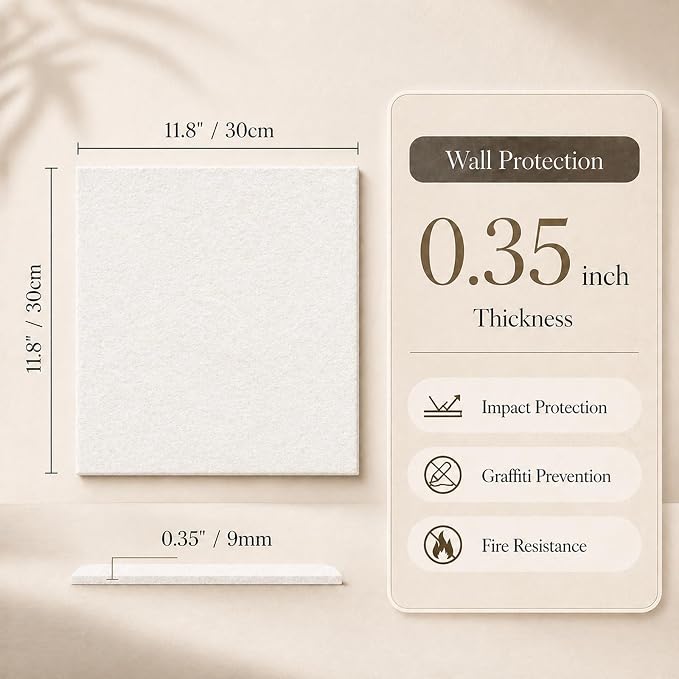 Felt Bulletin Board Tiles, Cork Board Alternative, 48 x 36 in | 0.35 in modular - Image 2