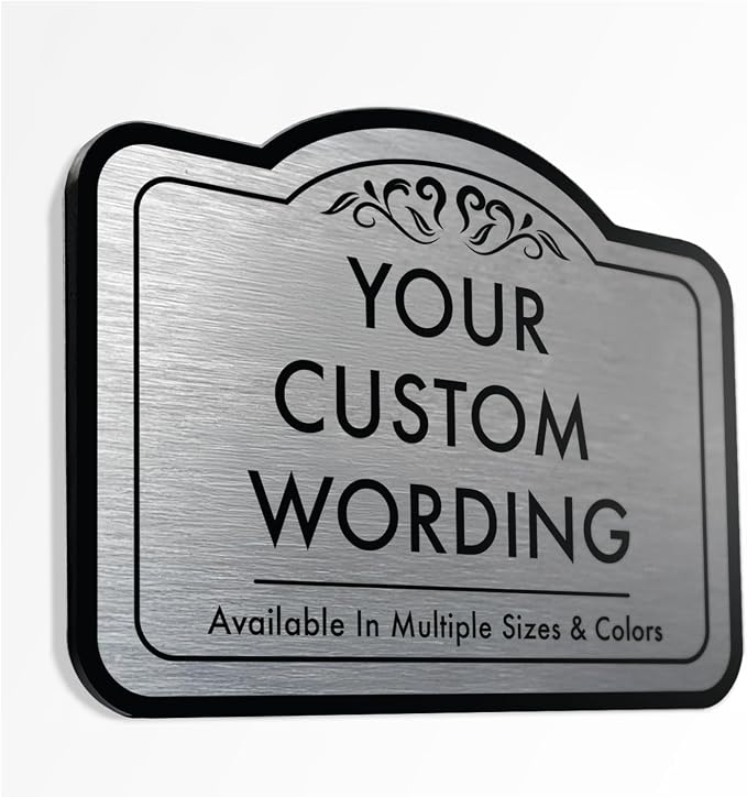 Custom Decorative Outdoor Waterproof Metal Signs, Personalized Aluminum Design by SpeedyOrders