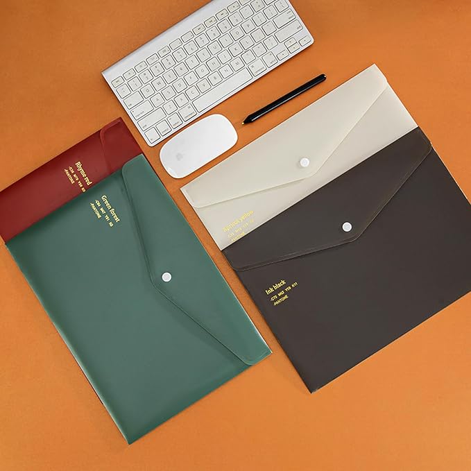 VANRA File Folders Letter Size 12 Pack Plastic File Envelopes - Image 6
