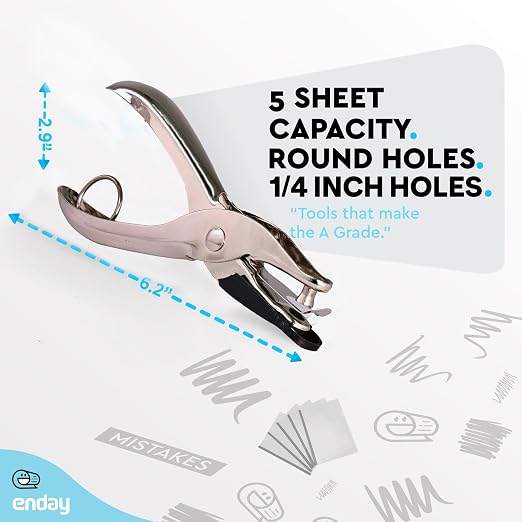 Single Hole Punch Metal, 1/4” Hole Puncher - Image 5